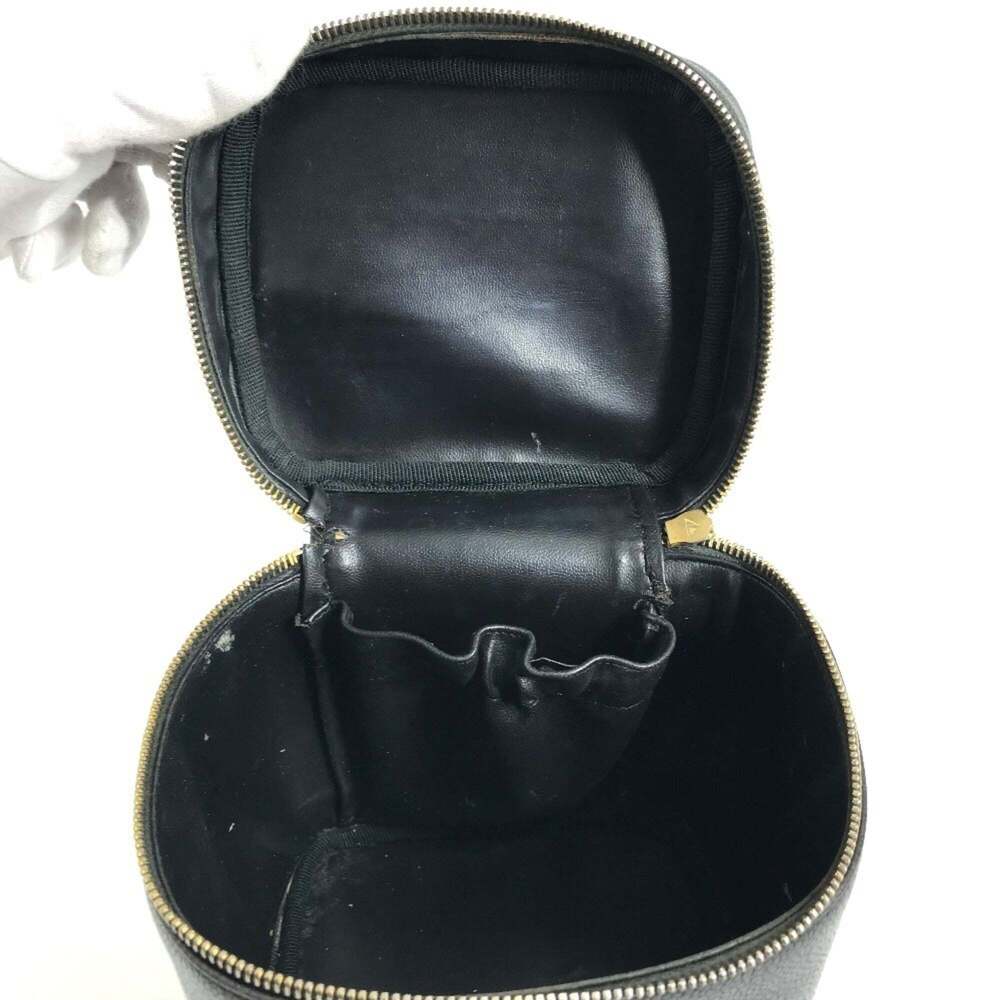CHANEL Black Caviar Leather Logo Vanity Bag - Picture 13 of 16